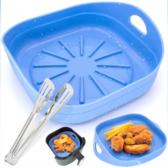 Other - 2️⃣ boxes of 2-pack of Air Fryer Silicone Liners x {red and blue set}